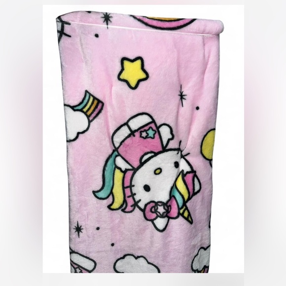 Hello Kitty pink unicorn soft throw blanket #kawaii - Picture 4 of 5